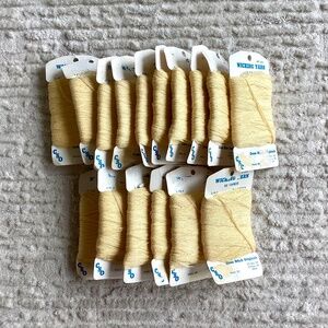 Lot of 16 Vintage Wicking Yarn by Cross Stitch Originals color Maize 201 Yellow